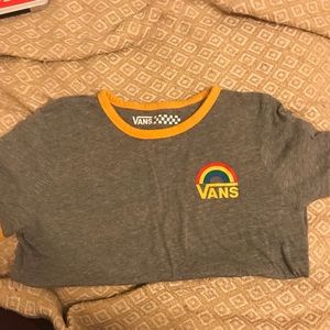 Vans Rainbow Top Small S Ringer Tee